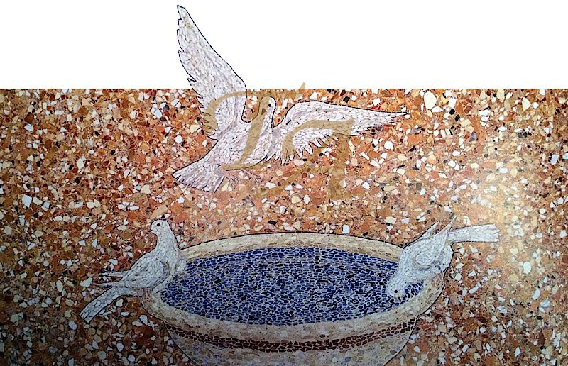 Венецианский терраццо на вилле Дзаменго Венецианский терраццо, фрагмент каменной 