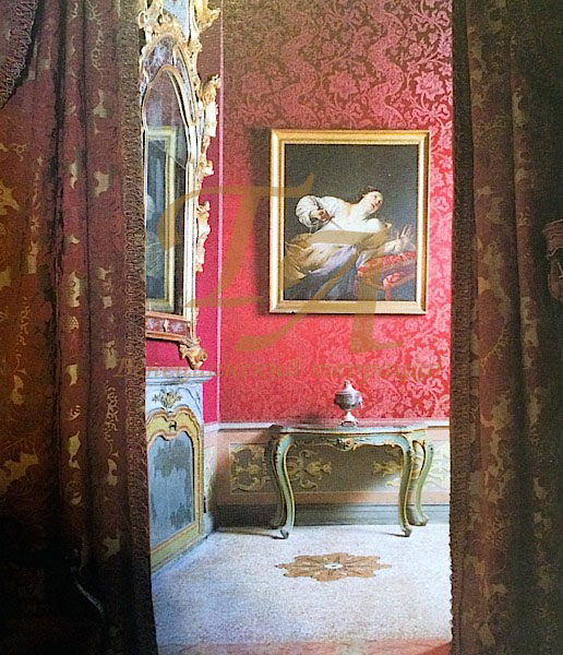 Венецианский терраццо в Палаццо Пизани Моретта Венецианский пол терраццо становится элементом убранства помещения, имитирующего ковер; <br>Палаццо Пизани Моретта, Венеция, Италия
